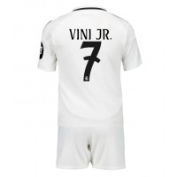 Maglia Calcio Real Madrid Vinicius Junior #7 Prima Divisa Bambino 2024-25 Manica Corta (+ pantaloncini)